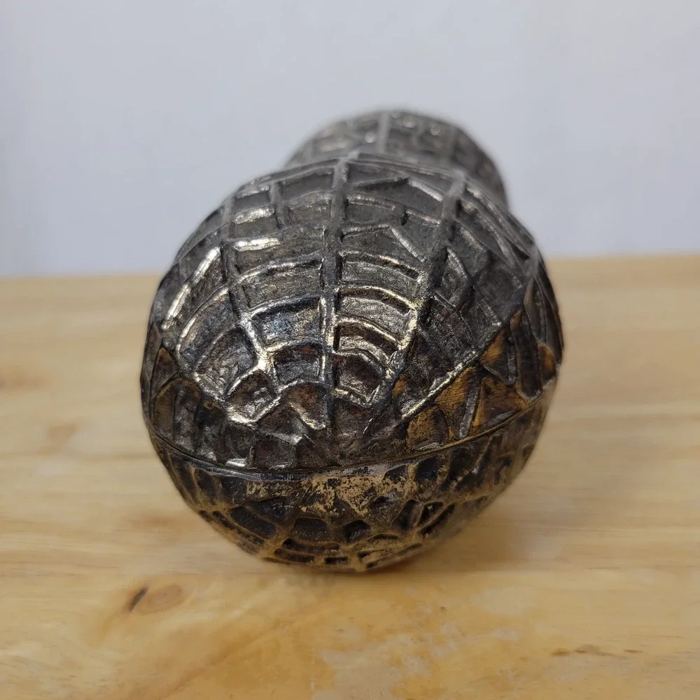 Vintage FB Rogers Silver Plated Peanut Trinket Box Japan MCM 7x3x3